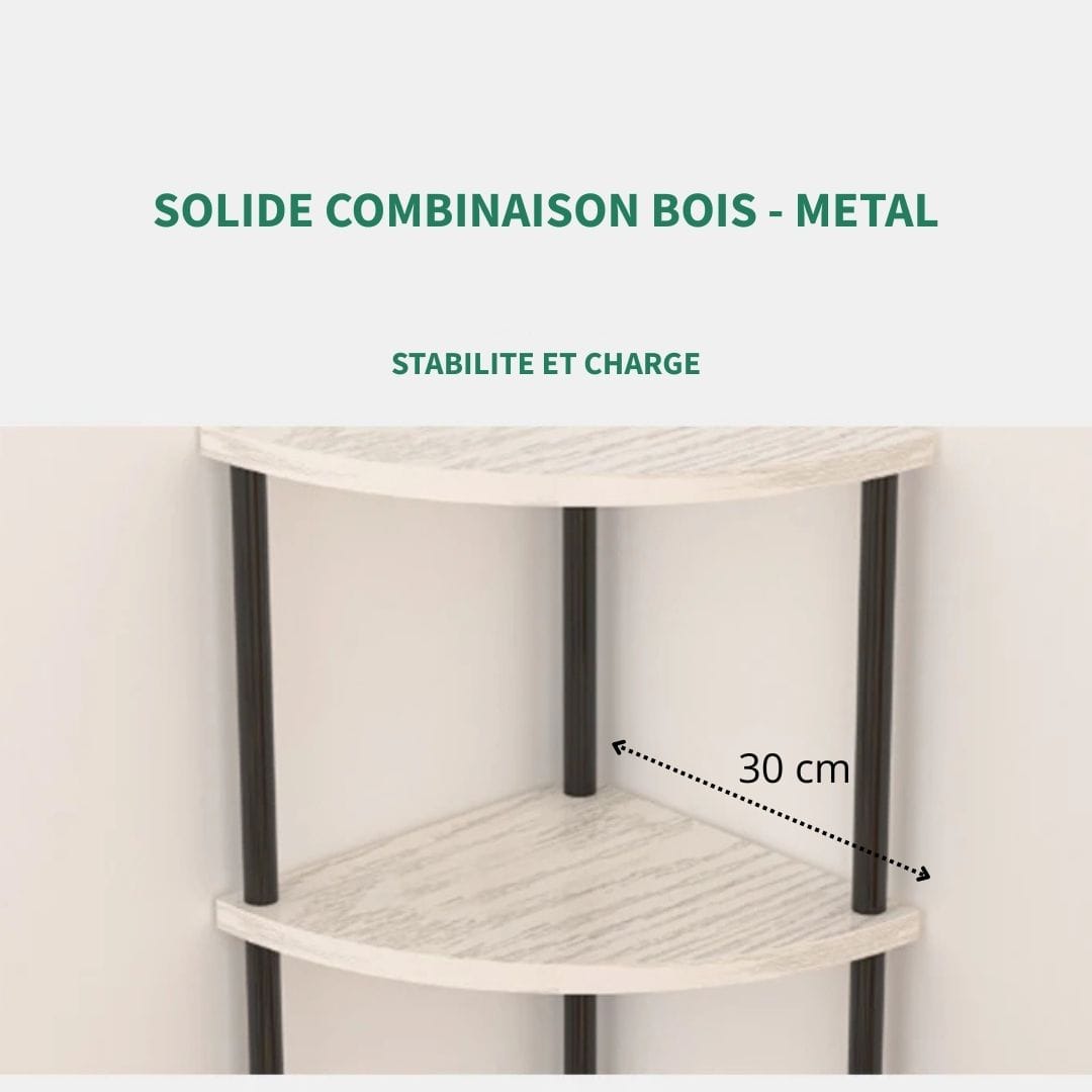 Etagère d'angle Blanche