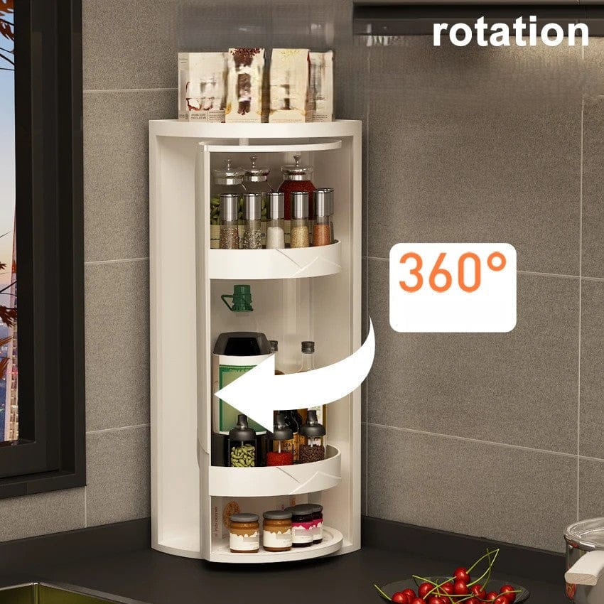 Etagère d'Angle Cuisine à Poser sur Plan de Travail