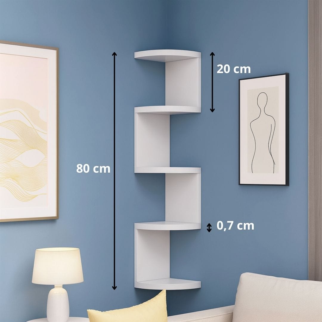 Etagère d'Angle Murale Design