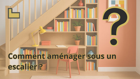 Comment aménager sous un escalier avec des étagères 