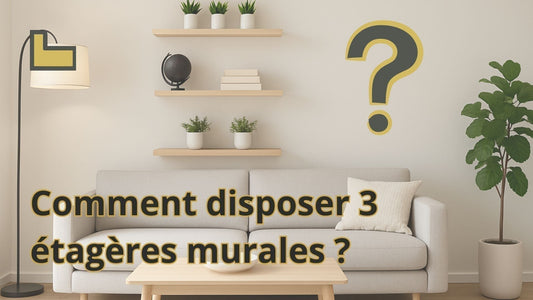 Comment disposer 3 étagères murales ?