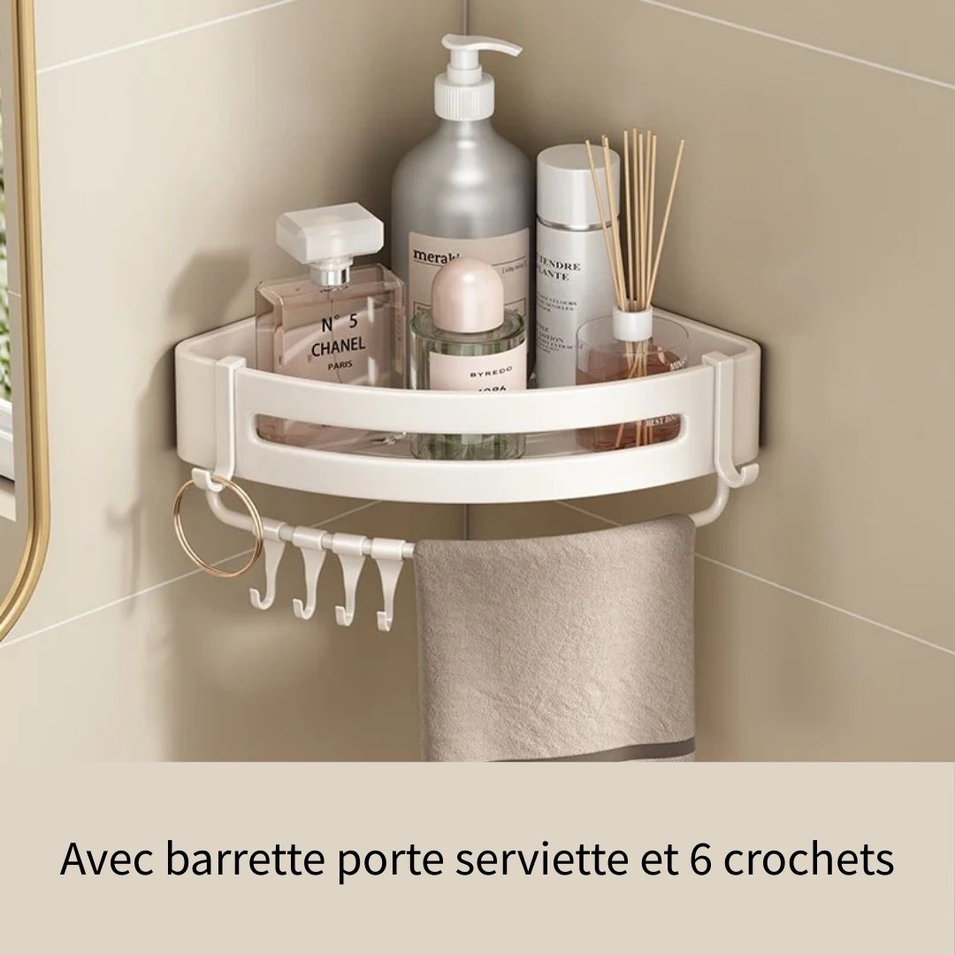 Porte Savon Douche sans Perçage d'Angle