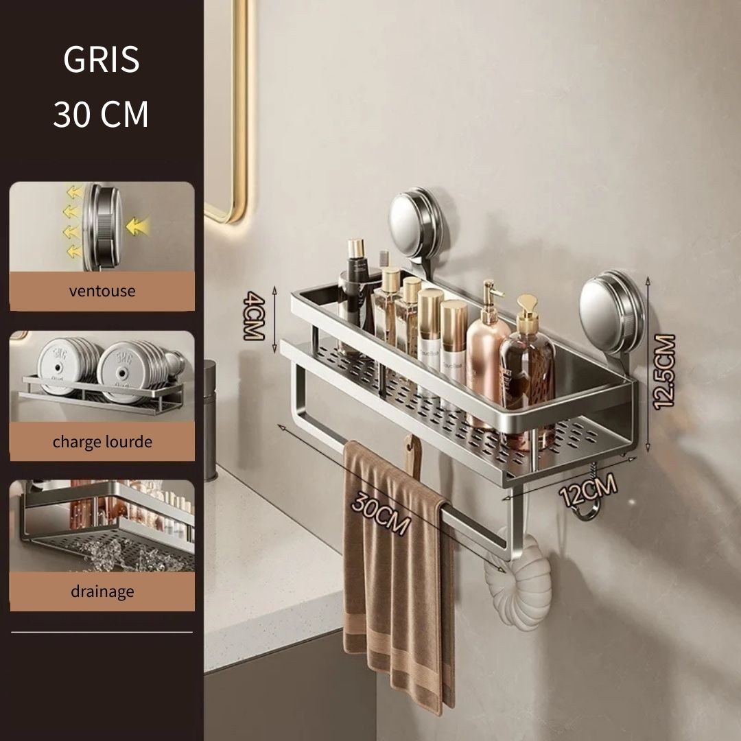 Etagère Murale Design Moderne avec Crochets