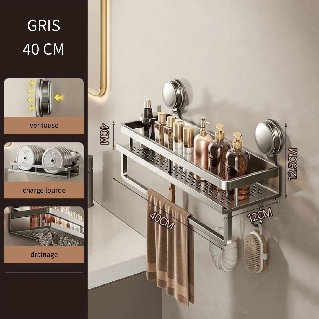 Etagère Murale Design Moderne avec Crochets