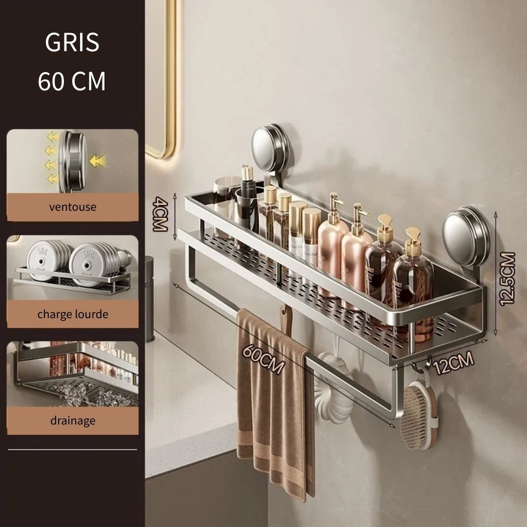 Etagère Murale Design Moderne avec Crochets