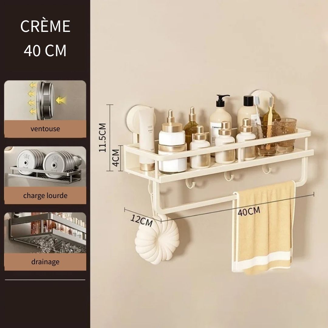 Etagère Murale Design Moderne avec Crochets