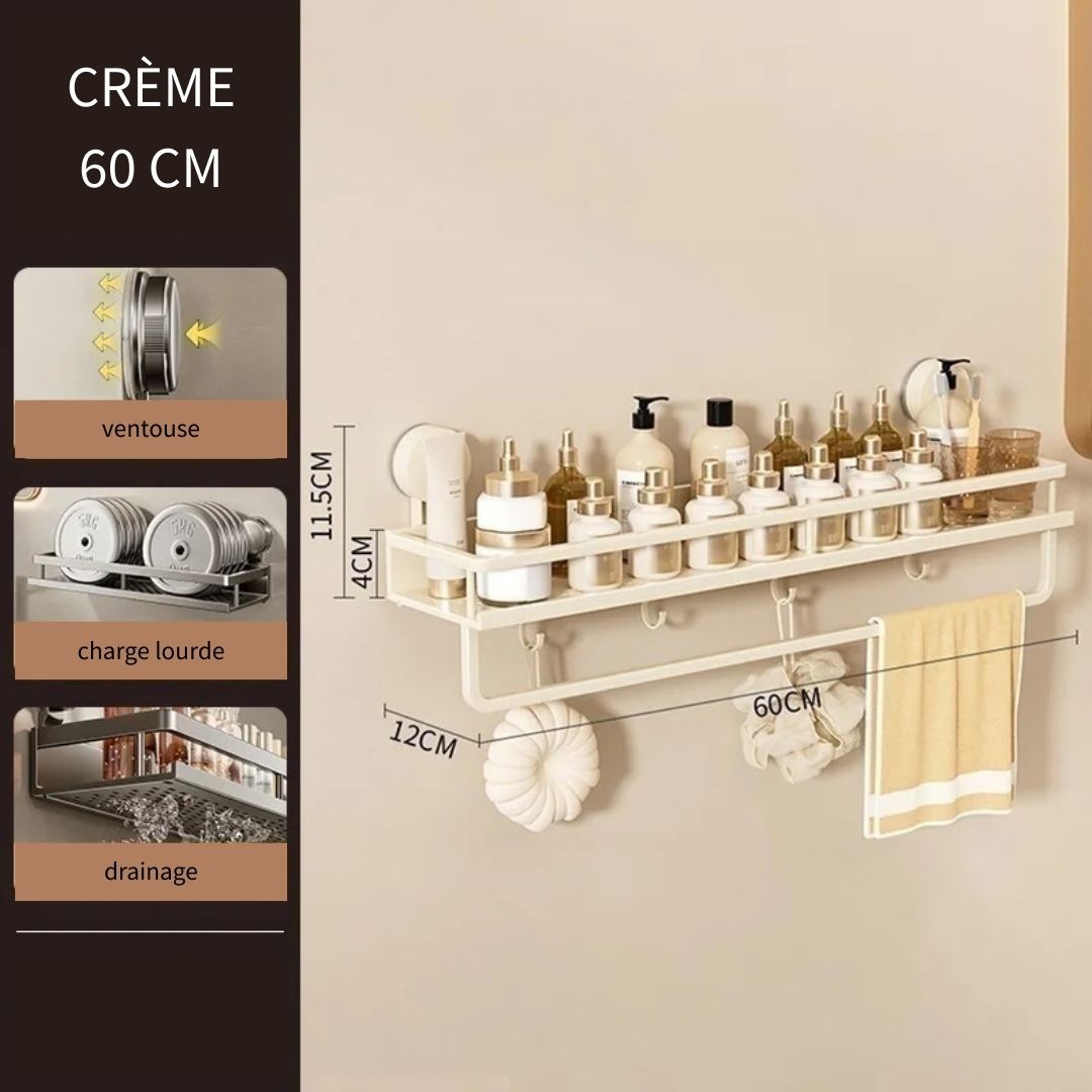 Etagère Murale Design Moderne avec Crochets