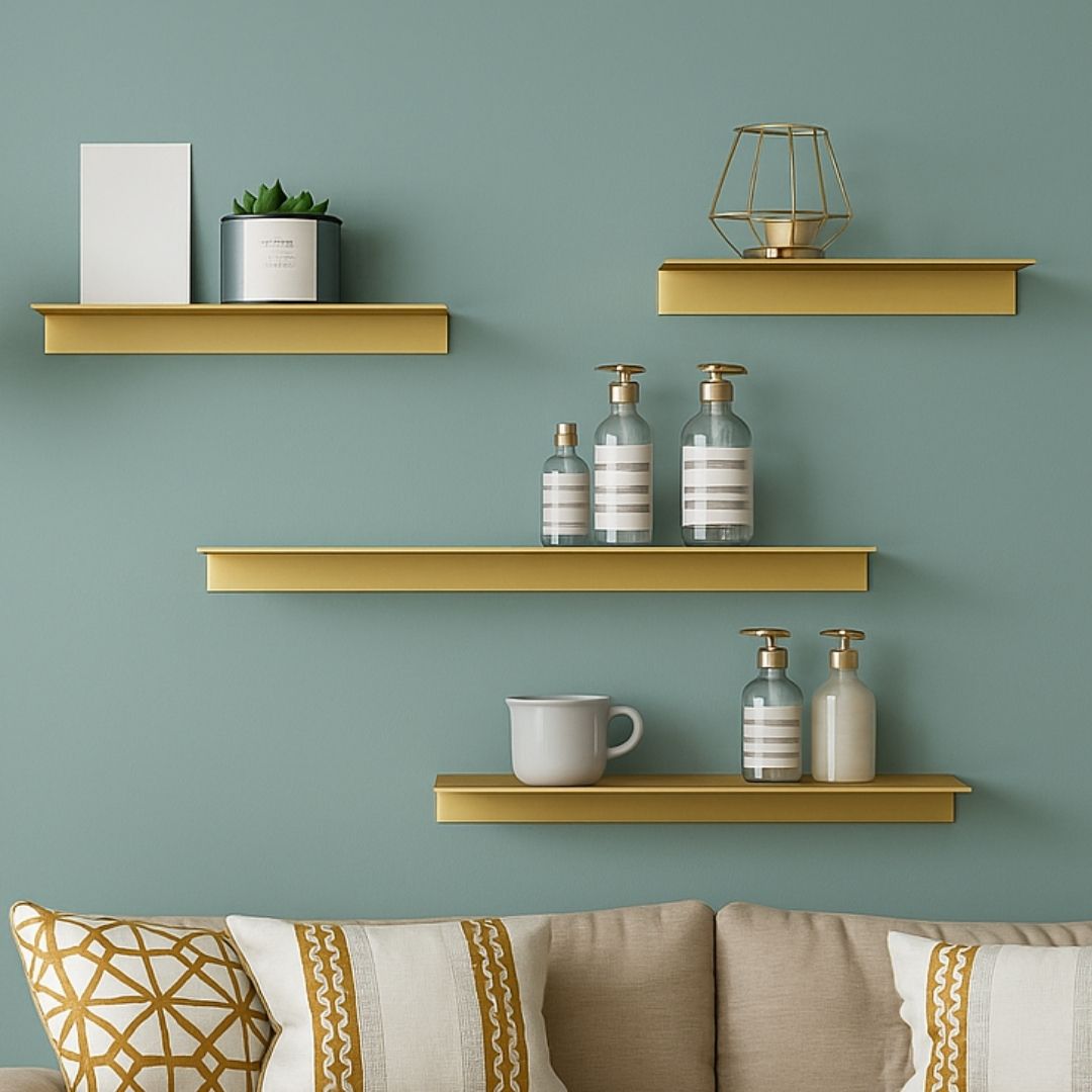 Etagère Murale Dorée Design