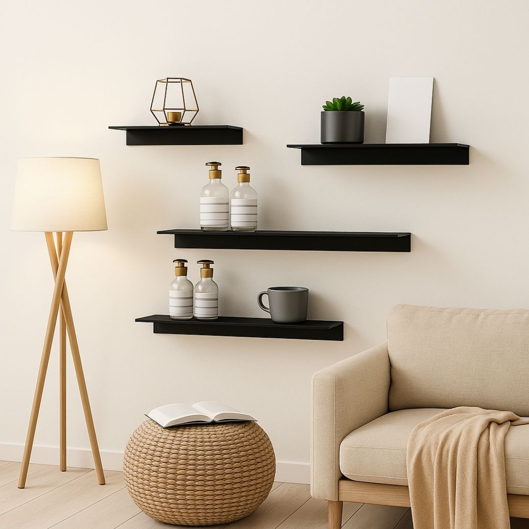 Etagère Murale Noire Design