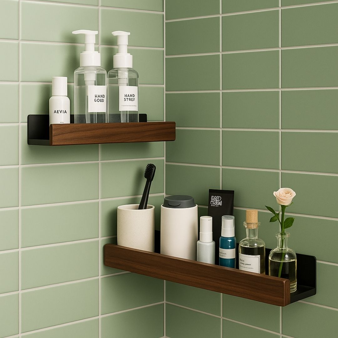 Etagère Noire Bois Fonçé