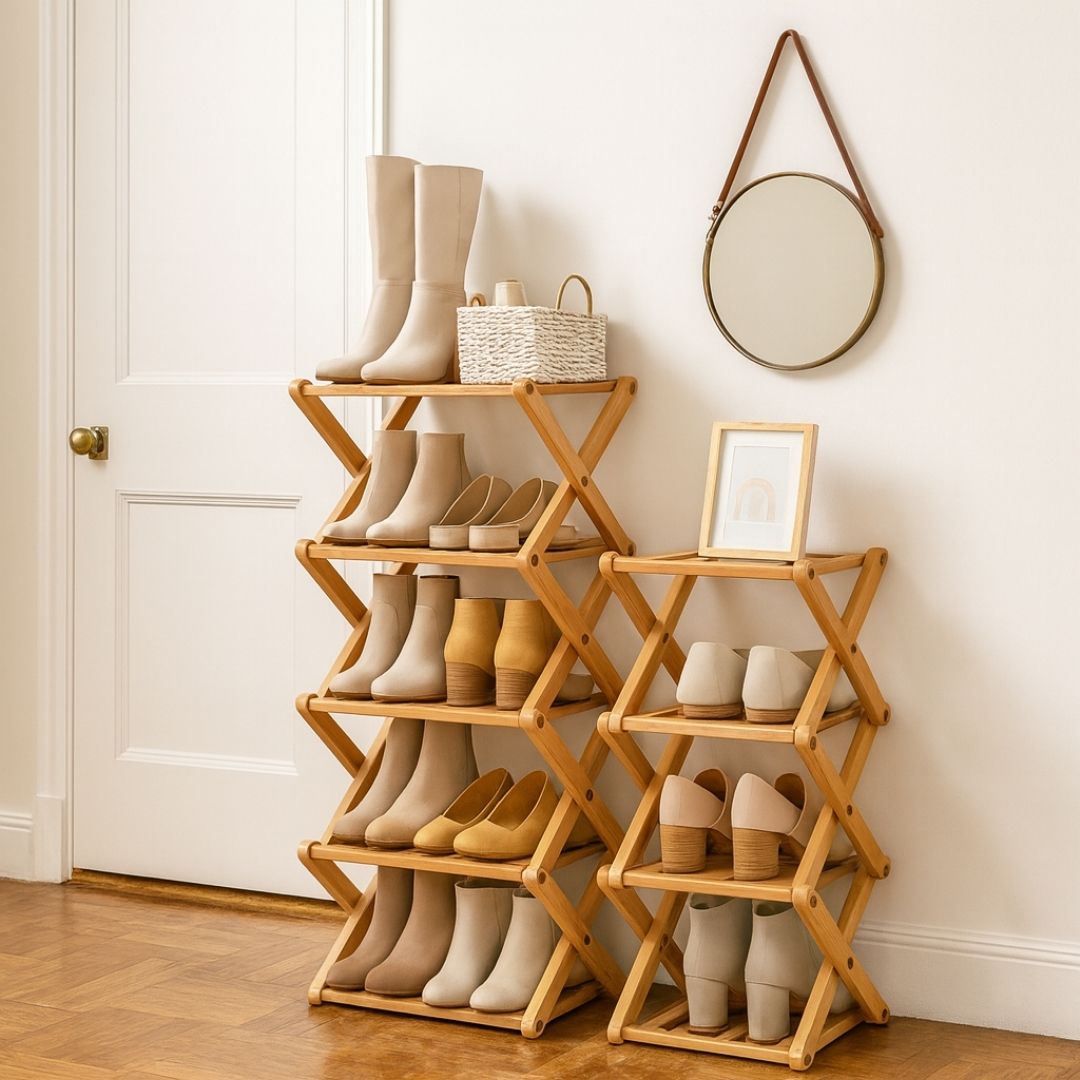 Etagère a chaussure en bois | Bambou