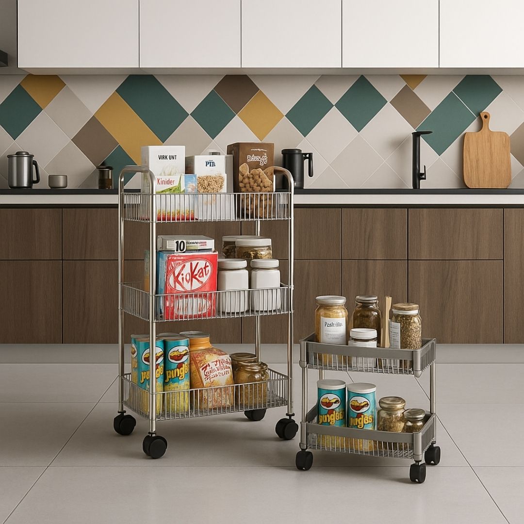 Etagère avec Roulettes pour Cuisine ou Salle de bain