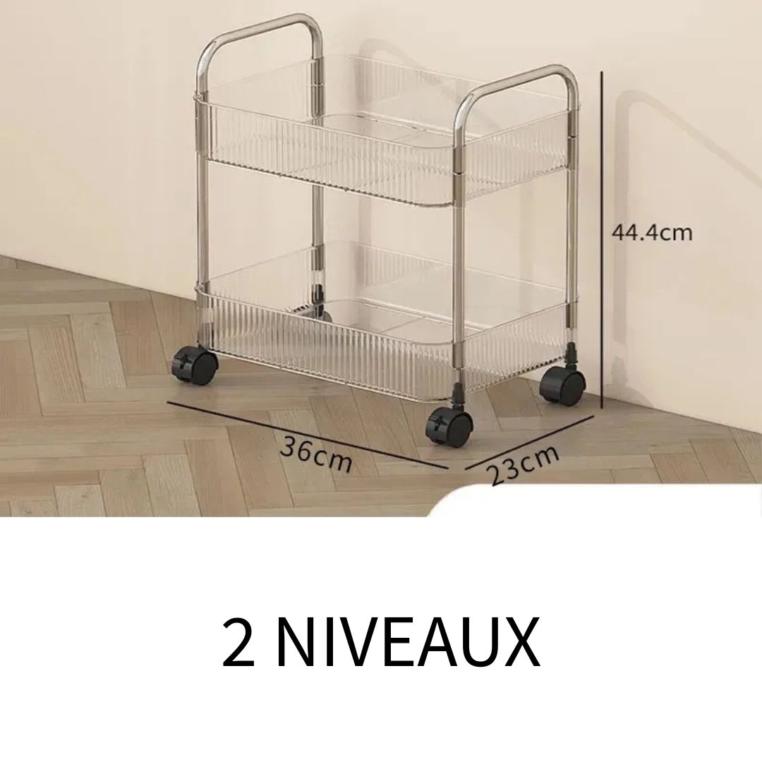 Etagère avec Roulettes pour Cuisine ou Salle de bain