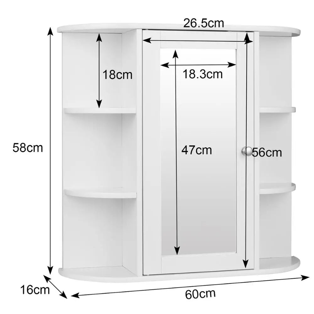 Miroir avec Etagère Salle de Bain