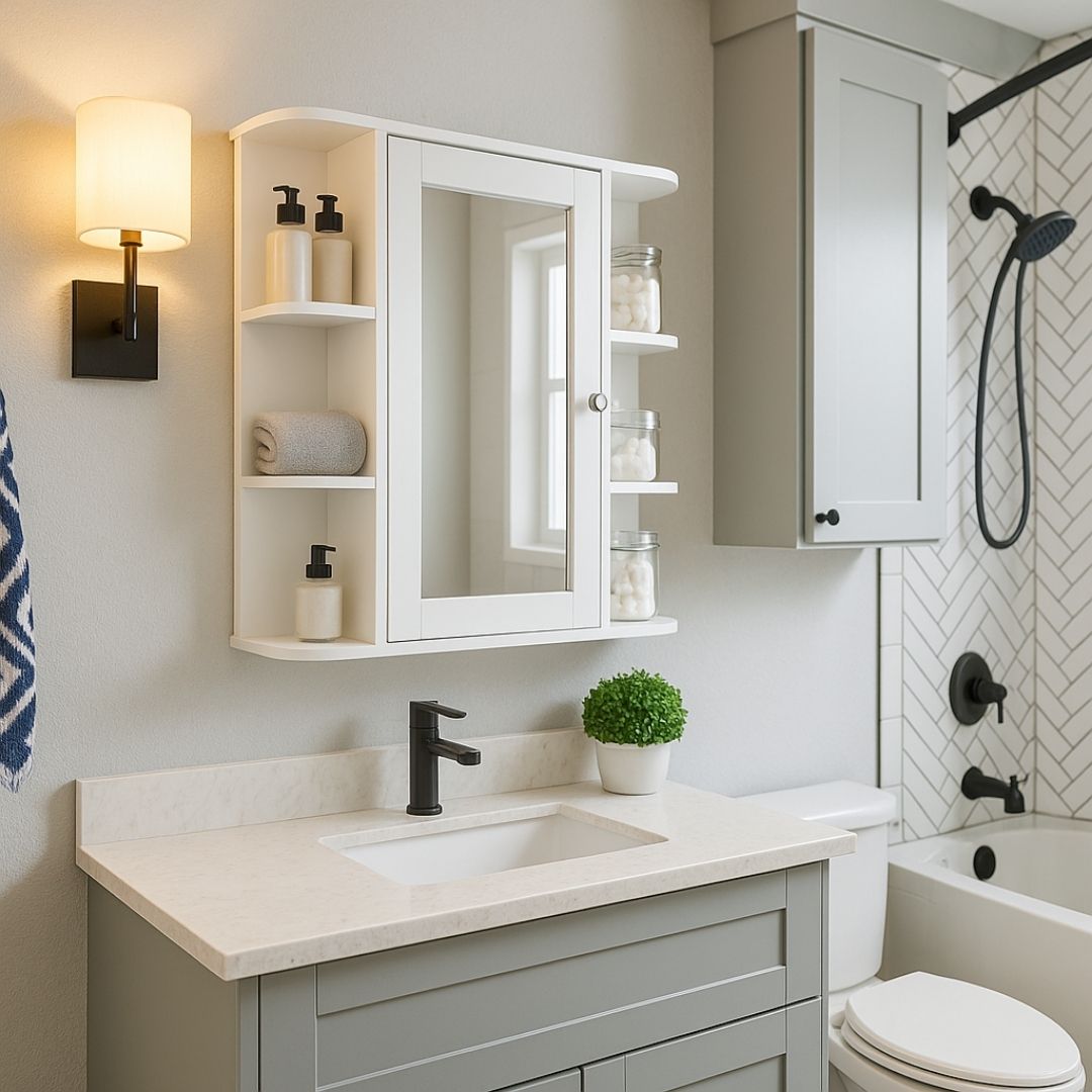 Miroir avec Etagère Salle de Bain