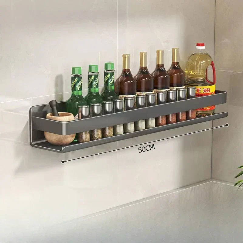 Etagère Murale Cuisine Métal pour Bocaux et Bouteilles