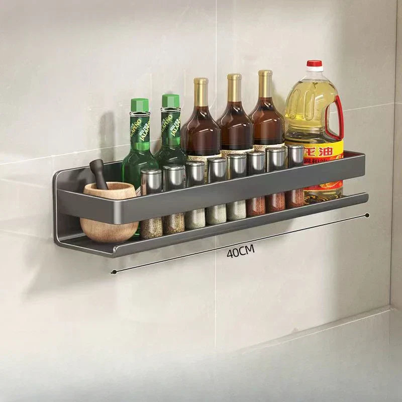Etagère Murale Cuisine Métal pour Bocaux et Bouteilles