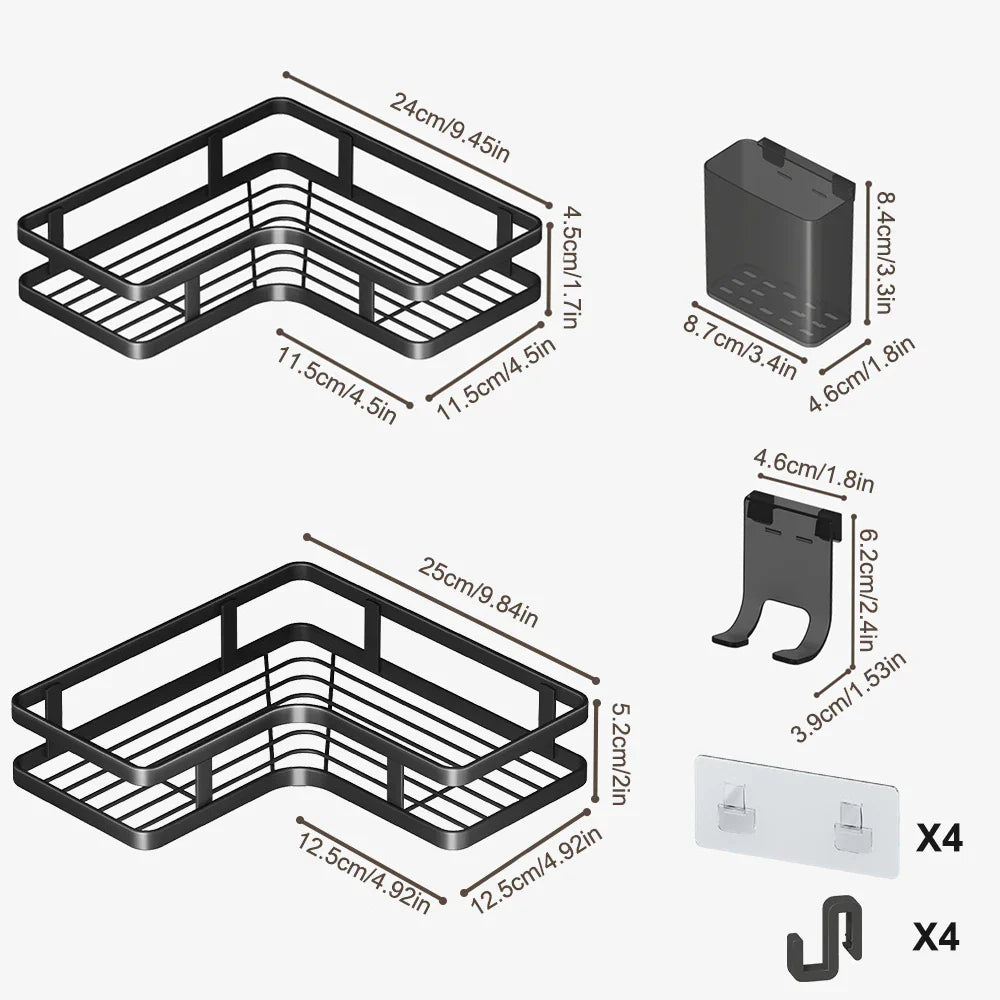 Petite Etagère d'Angle pour Douche