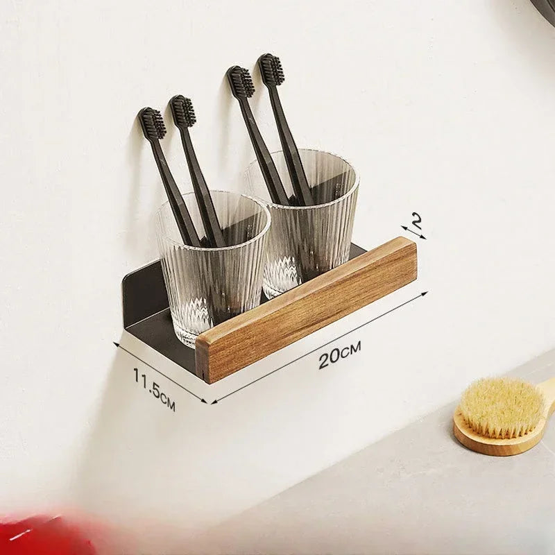 Etagère Noire Bois Fonçé