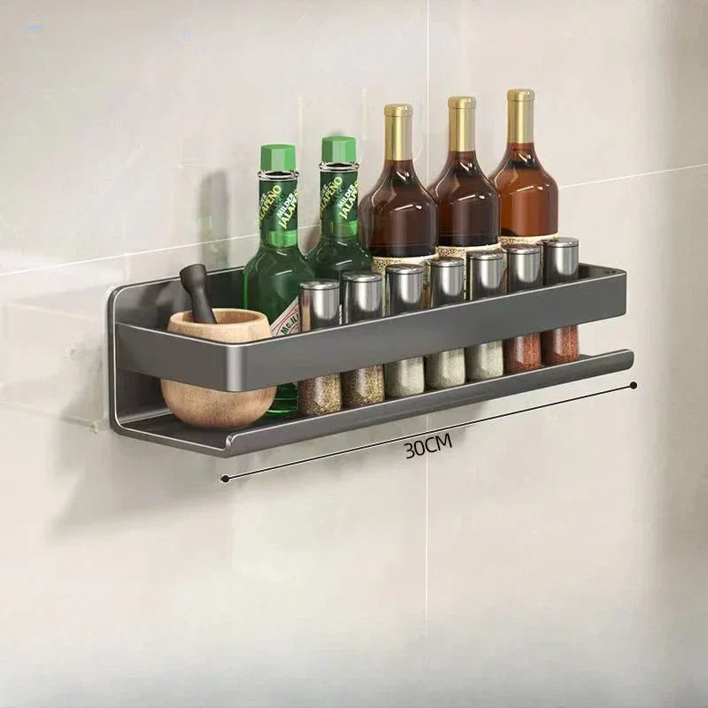 Etagère Murale Cuisine Métal pour Bocaux et Bouteilles