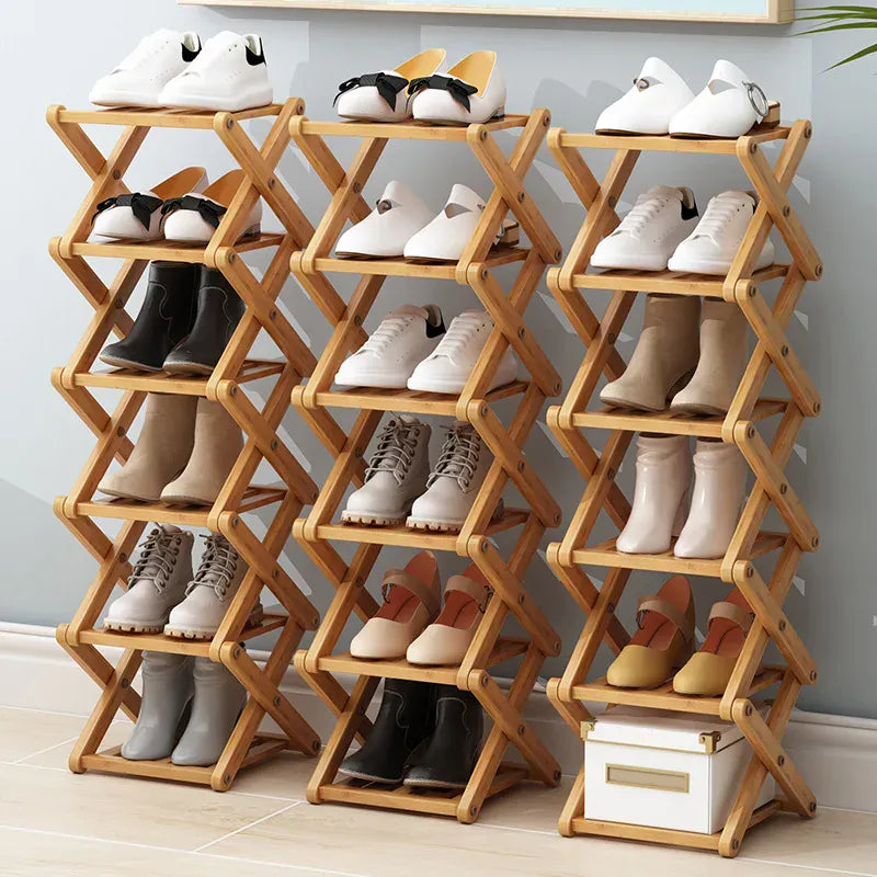 Etagère a chaussure en bois | Bambou