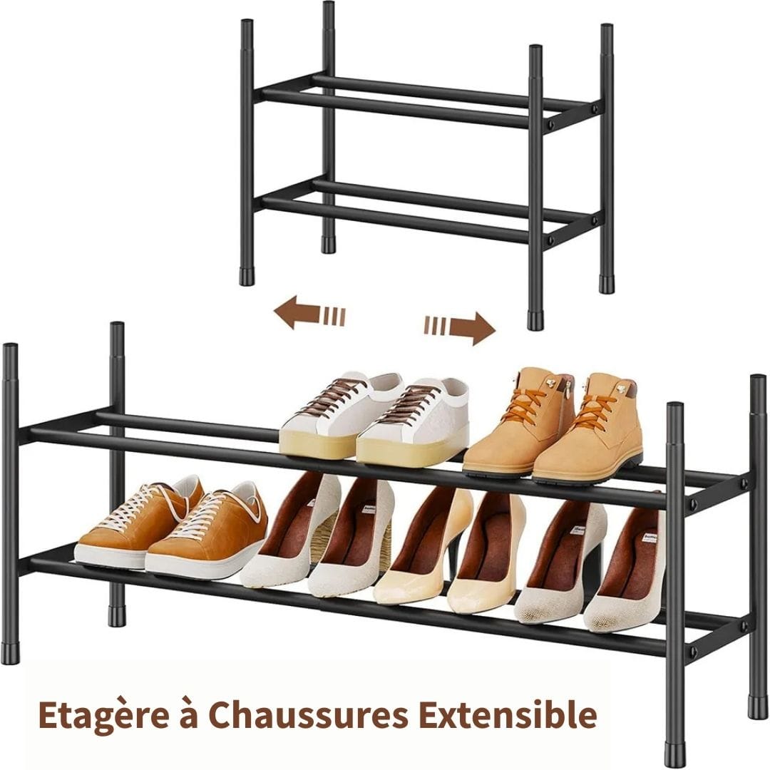 Etagère à chaussure en Métal Rétractable