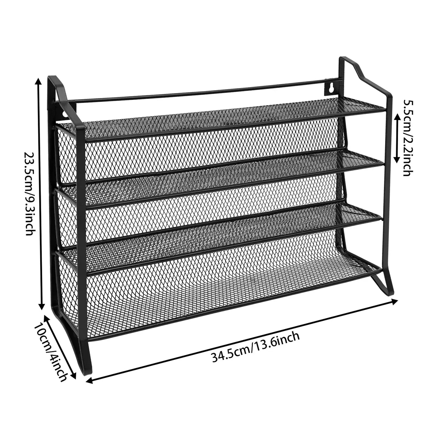 Etagère à Epices en Fer Noir