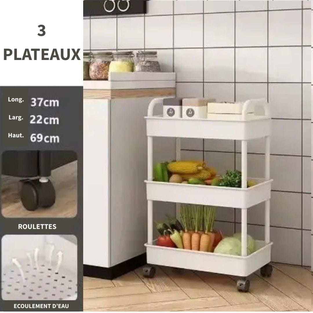 Etagère avec Roulettes Multifonction