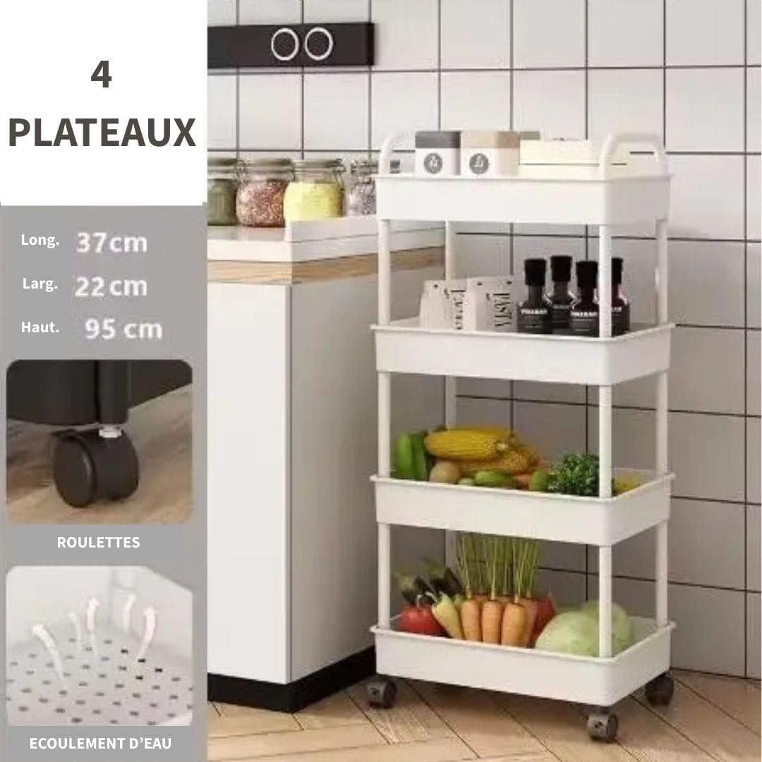 Etagère avec Roulettes Multifonction