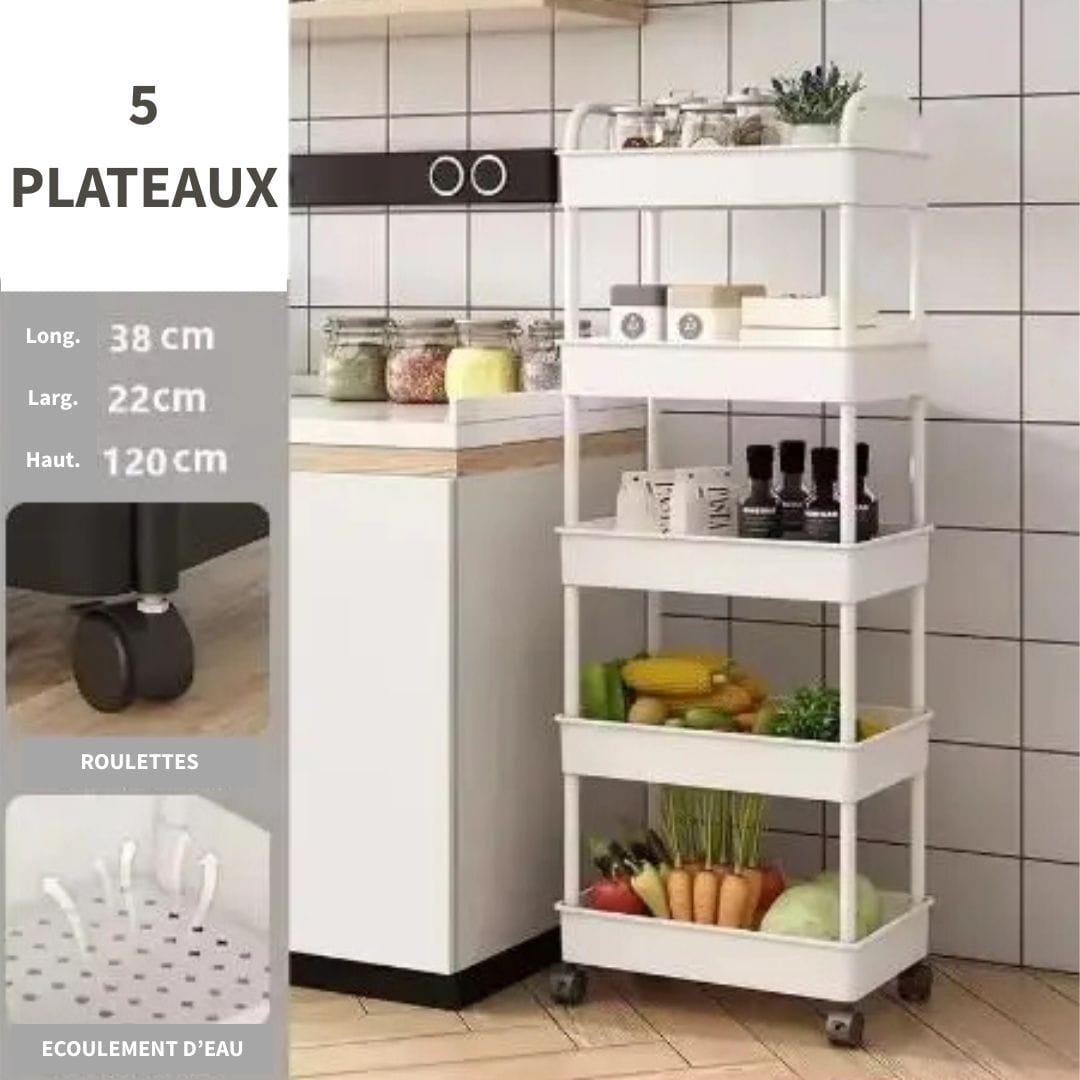Etagère avec Roulettes Multifonction