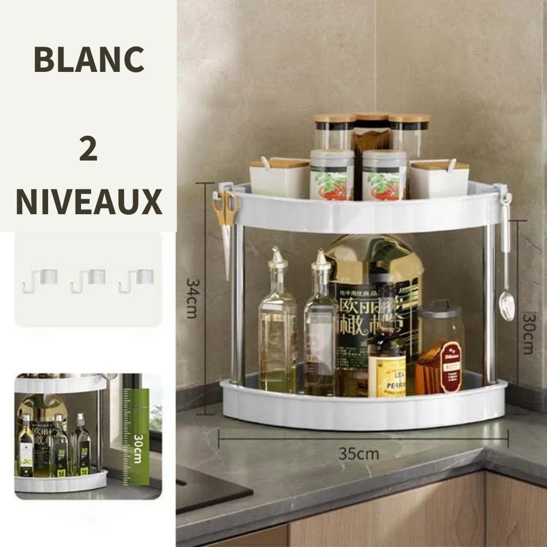 Etagère d'Angle à Poser sur Plan de Travail