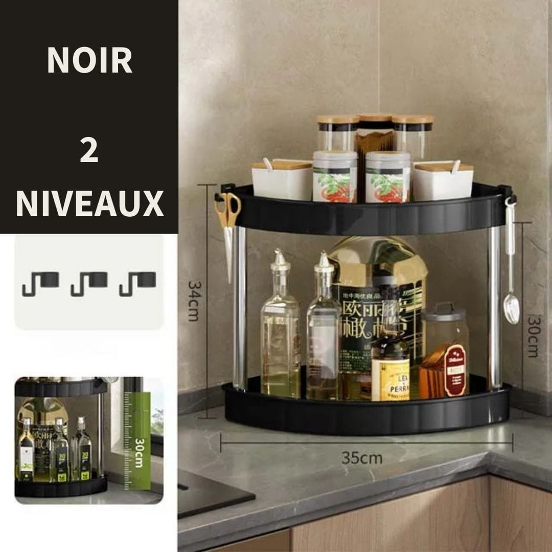 Etagère d'Angle à Poser sur Plan de Travail