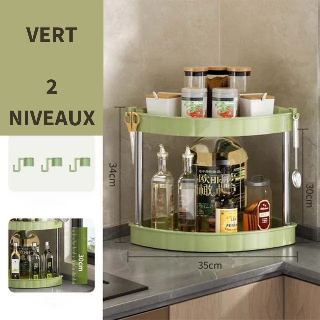 Etagère d'Angle à Poser sur Plan de Travail