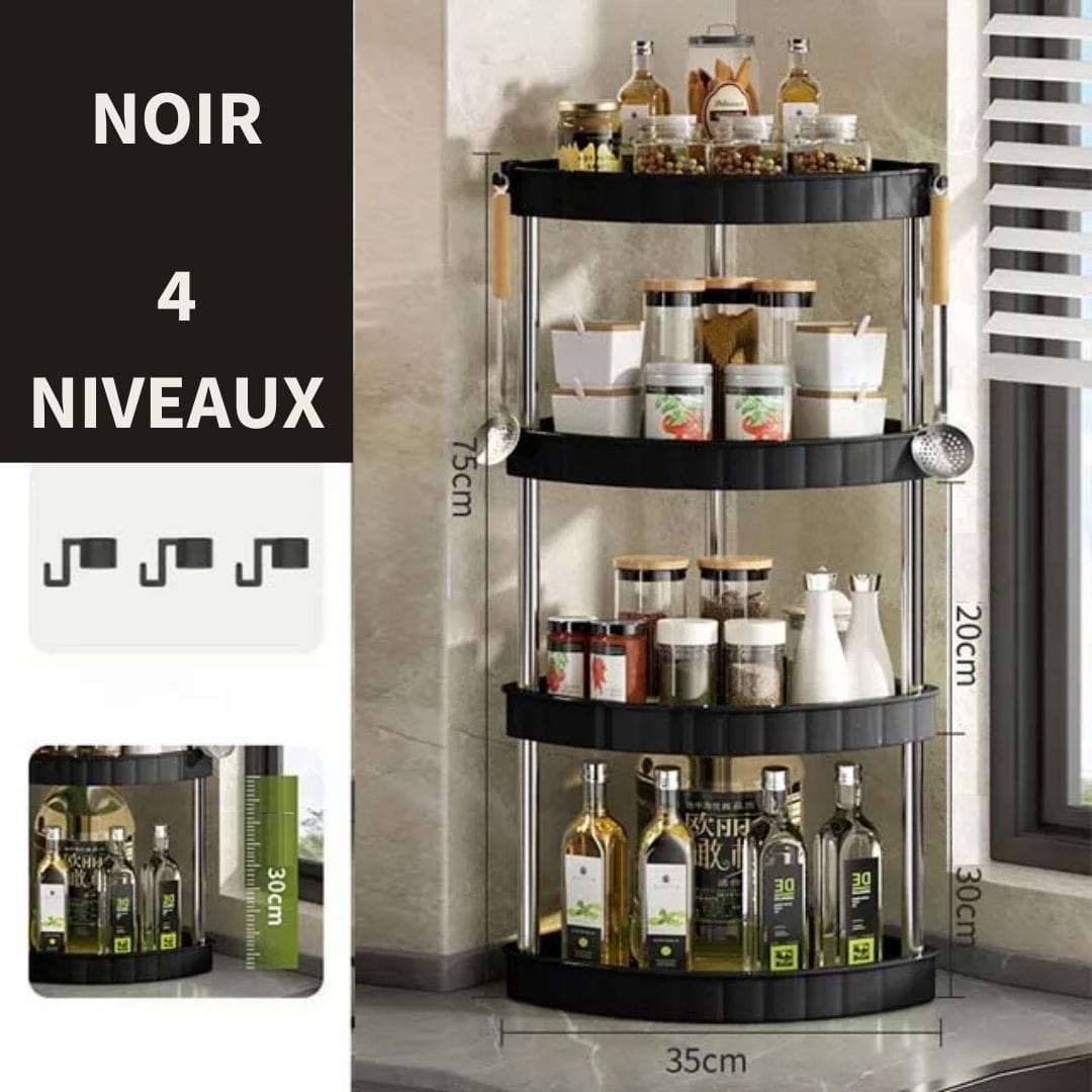 Etagère d'Angle à Poser sur Plan de Travail