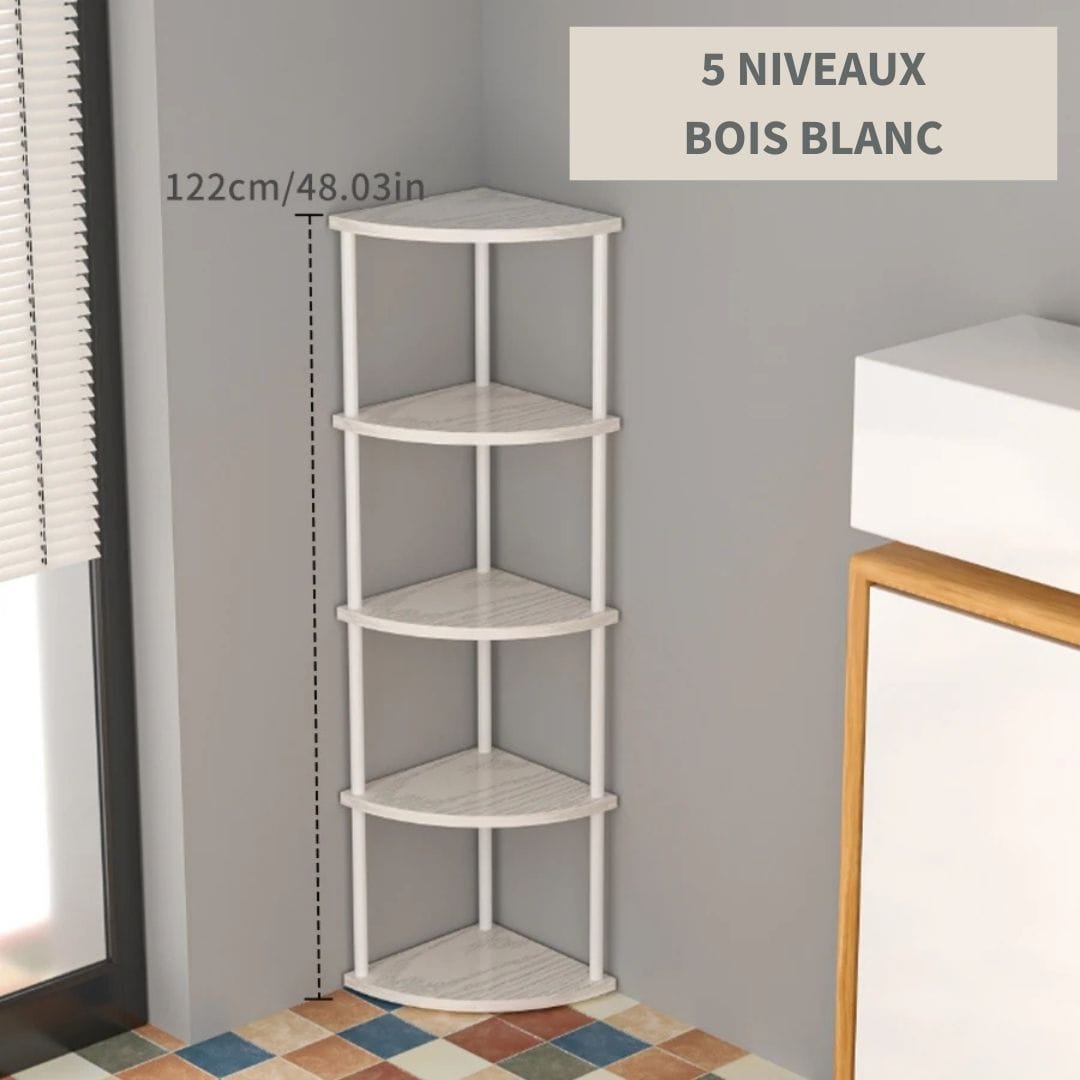 Etagère d'angle Blanche
