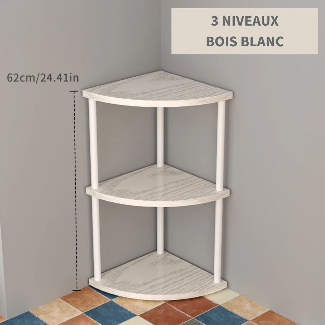 Etagère d'angle Blanche