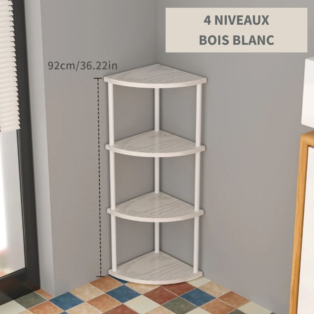 Etagère d'angle Blanche