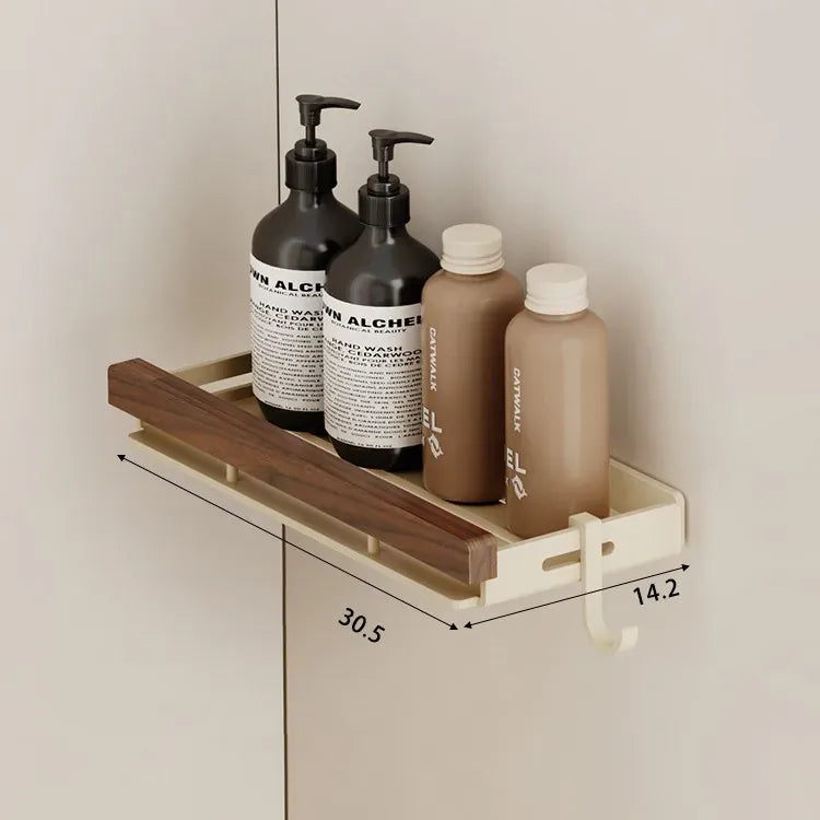 Etagère de Douche Aluminium et Bois
