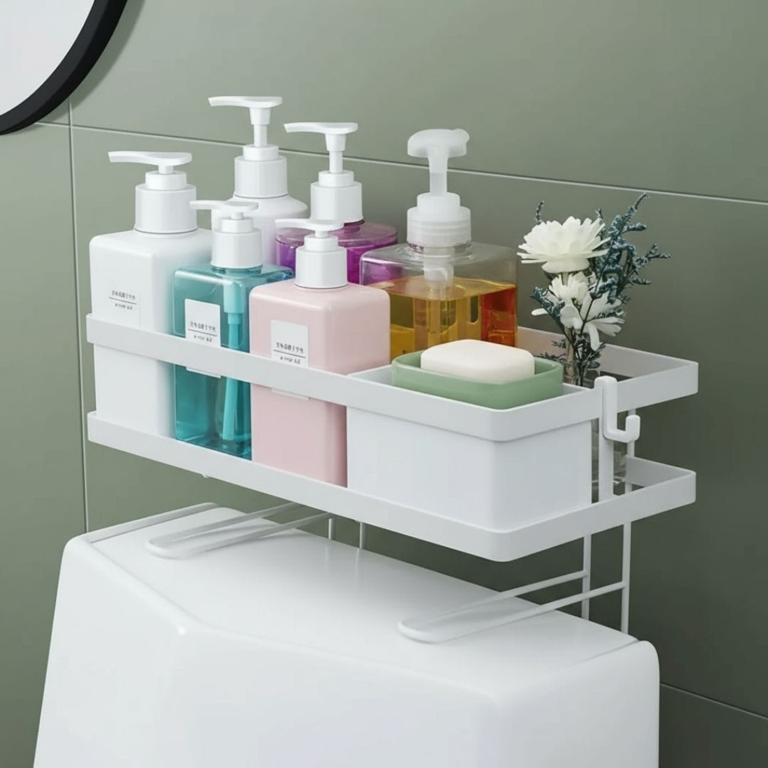 Etagère dessus WC