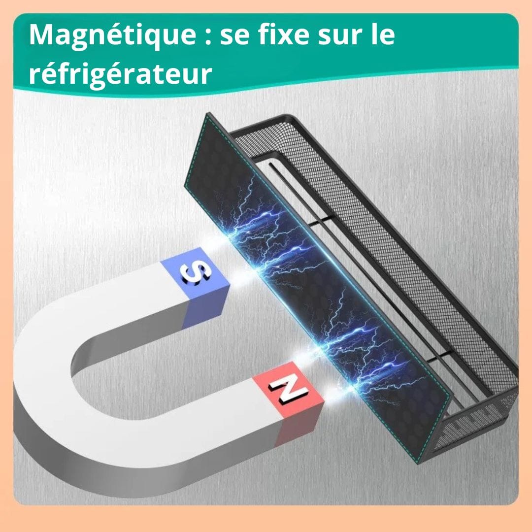 Etagère Magnétique Cuisine | Paniers & Crochets pour Réfrigérateur