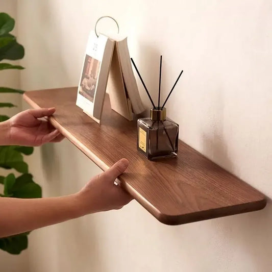 Etagère Murale Bois Massif en Noyer