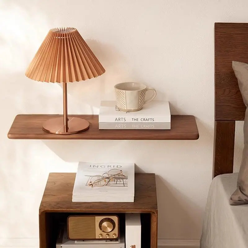 Etagère Murale Bois Massif en Noyer