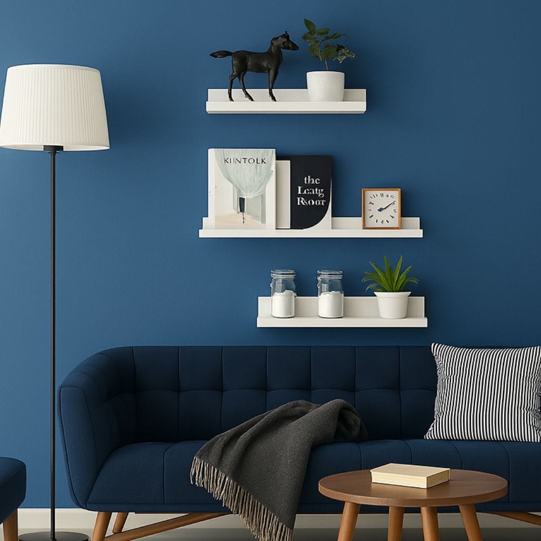 Etagère murale design blanche (Lot de 3)