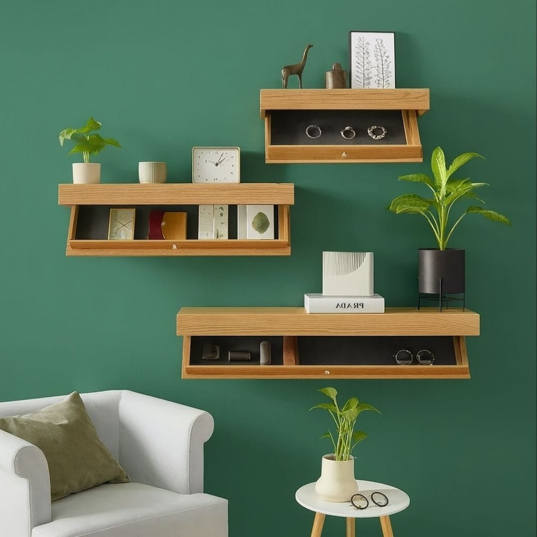Etagère murale Design Moderne | Compartiment Caché