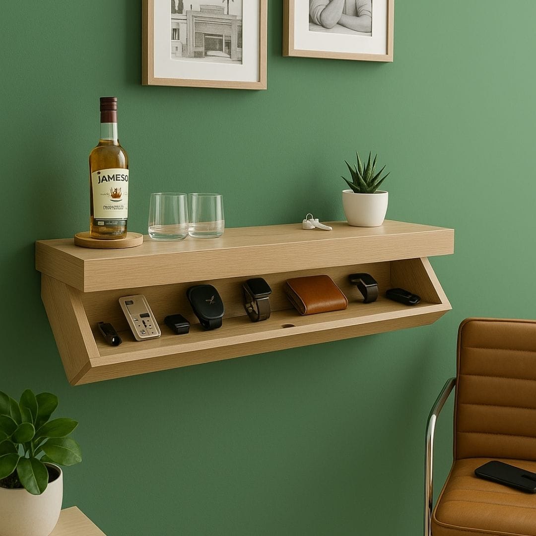 Etagère murale Design Moderne | Compartiment Caché