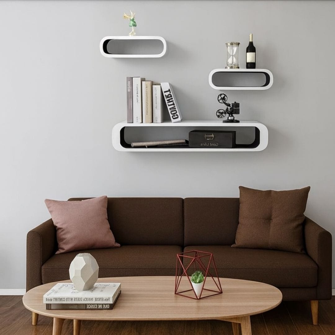 Etagère Murale Design Original en Bois | Lot de 3