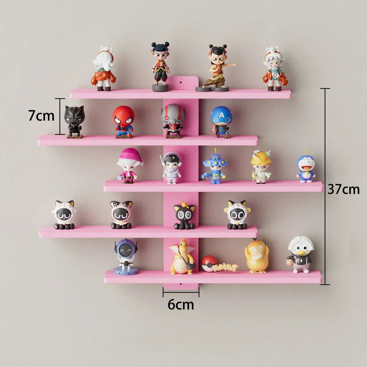 Etagère Murale Figurine Blanche