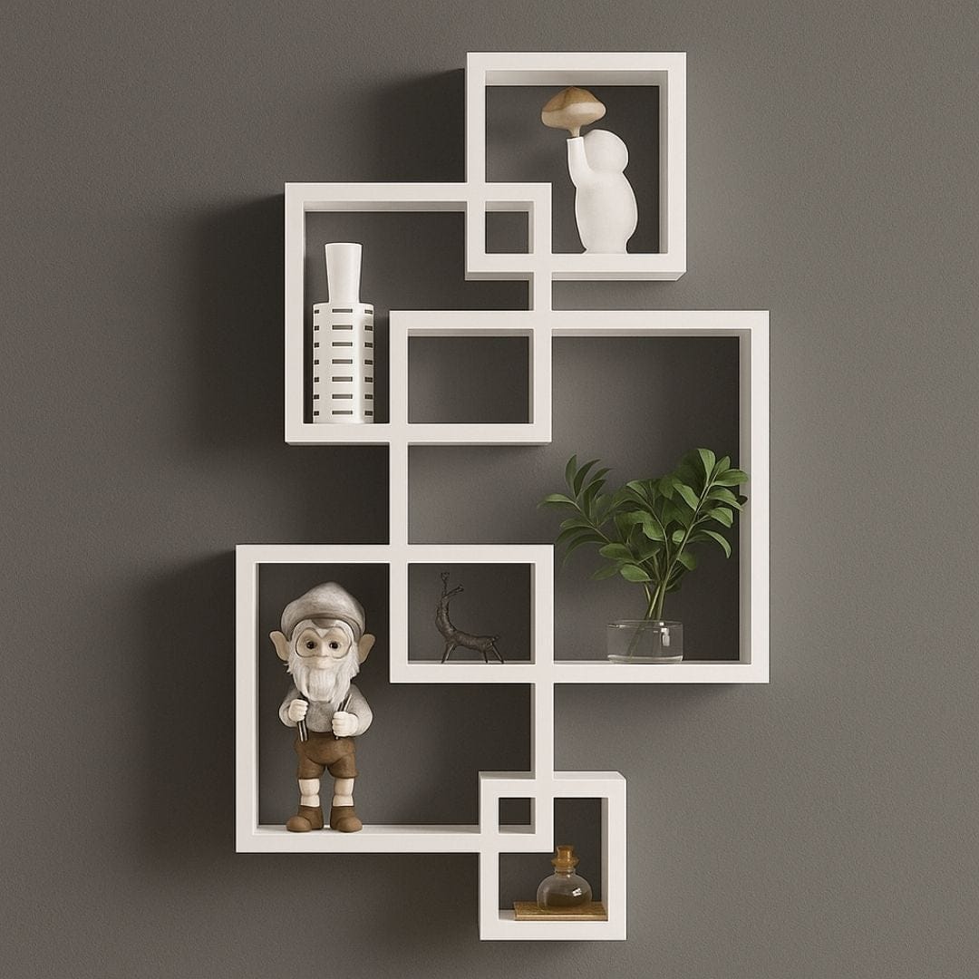 Etagère Niche Murale à 5 cubes