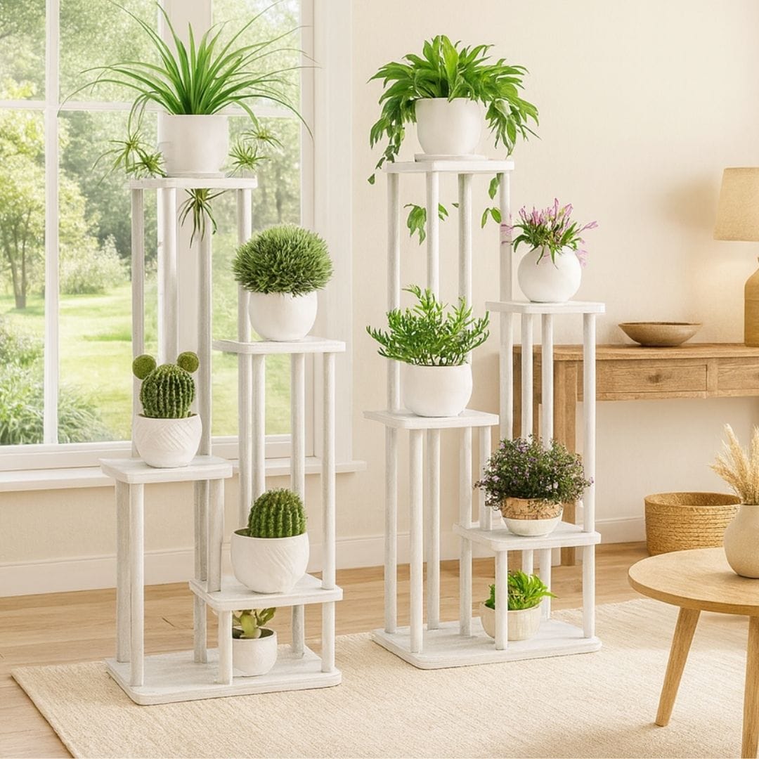 Etagère Pots de Fleurs en Bois