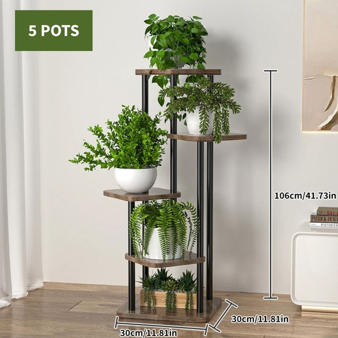 Etagère Pots de Fleurs en Bois